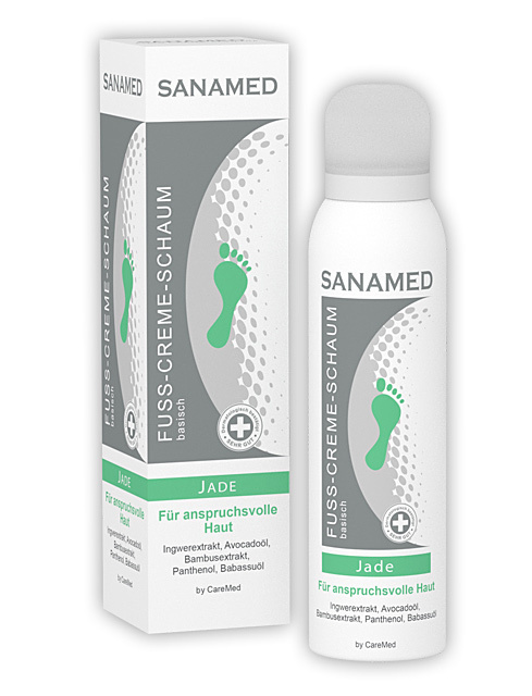 3104612 - Sanamed - Fuß-Creme-Schaum "Jade" / 150 ml